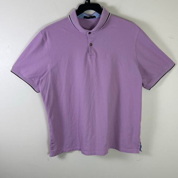 Greyson Polo Shirt Men XL Pink Solid Golf Short Sleeve - Picture 1 of 8